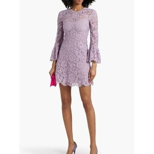 VALENTINO GARAVANI
Corded lace mini dress  Cherry